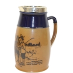Doulton Lambeth Silver Rimmed Jug - Golf Scene - R. Wayne Perkins Collection