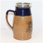 Doulton Lambeth Silver Rimmed Jug - Golf Scene - R. Wayne Perkins Collection