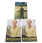 1971 and Two 1974 Open Championship Programs - Trevino & Player Winners