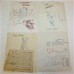 Lot of Four Tommy Armour Wire Photos