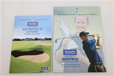2002 British Open Program, Two Tickets, Draw Sheet
