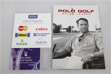 2002 British Open Program, Two Tickets, Draw Sheet