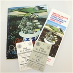 1972 US Open Program, Tickets, Pairing Sheet