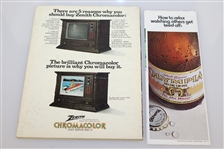 1972 US Open Program, Tickets, Pairing Sheet