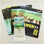 2002 US Open - Two Programs, Ticket, Two Pairing Sheets