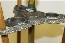 1925 Wellington-Stone Co. Original Cast Iron Parlor Putter with Three Clubs