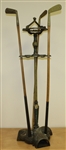 1925 Wellington-Stone Co. Original Cast Iron Parlor Putter with Three Clubs
