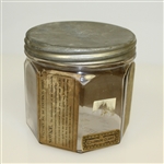 Western Club Glass Cigar Jar with Metal Lid