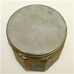 Western Club Glass Cigar Jar with Metal Lid