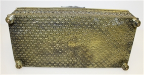 Ornate Metal Box - Golfers and Clubhouse