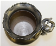 Superior Silver Vase with Affixed Golfer