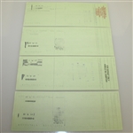 Four Ben Hogan Signed Hogan Oil Co. Checks JSA ALOA