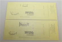 Two Ben Hogan Signed BankOne Checks - Pay to the Order of Seminole GC JSA ALOA