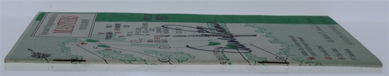Arnold Palmer Signed 1964 Masters Spectator Guide - Arnie's Final Major Win JSA ALOA