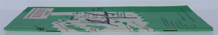 Gary Player Signed 1978 Masters Spectator Guide - Player's Third Masters Title JSA ALOA
