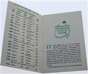 1955 Masters Spectator Guide - Cary Middlecoff Win