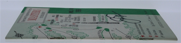 Jack Nicklaus Signed 1966 Masters Spectators Guide - Jack's Third Masters Win JSA ALOA