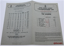 Sandy Lyle Signed 1985 Open Championship at Royal St. George's Program JSA ALOA