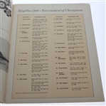 1966 Tournament of Champions Program - Arnold Palmer Win