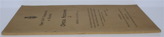 1935 Open Championship at Muirfield Monday Program - Alf Perry Win