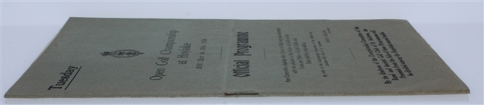1936 Open Championship at Hoylake Tuesday Program - Alf Padgham Win
