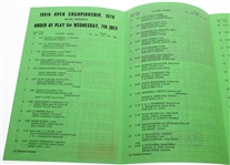 Johnny Miller Signed 1976 Open Championship at Royal Birkdale Program JSA ALOA