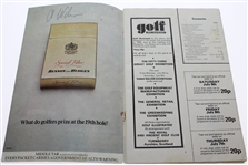 Tom Watson Signed 1977 Open Championship at Turnberry Program JSA ALOA