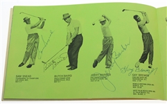 Multi Signed 1962 Tournament of Champions Program - Palmer, Snead, Middlecoff and More JSA ALOA