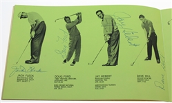 Multi Signed 1962 Tournament of Champions Program - Palmer, Snead, Middlecoff and More JSA ALOA