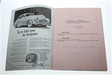 1947 PGA Championship at Plum Hollow Golf Club Program - Jim Ferrier Winner