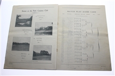 1934 PGA Championship at Park Country Club Program - Paul Runyan Winner