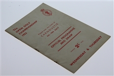 1953 Open Championship at Carnoustie Program - Wed & Thurs - Ben Hogan Winner