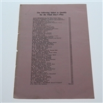 Arnold Palmer Signed 1961 Open Championship at Royal Birkdale Program with Friday Draw JSA ALOA