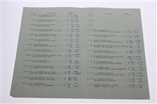 Peter Thomson Signed 1955 Open at St. Andrews Program with Thurs-Fri Pairing Sheets JSA ALOA