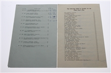 Peter Thomson Signed 1955 Open at St. Andrews Program with Thurs-Fri Pairing Sheets JSA ALOA