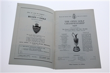 1956 Open Championship at Hoylake Program - Wednesday - Peter Thomson Winner