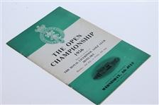 1956 Open Championship at Hoylake Program - Wednesday - Peter Thomson Winner