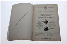 1953 Ryder Cup at Wentworh Golf Club Program - US Wins 6 1/2 - 5 1/2