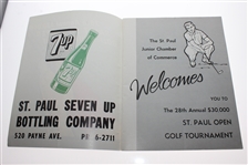 Doug Sanders Signed 1962 St. Paul Open Tournament Program JSA ALOA
