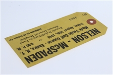 Byron Nelson & Jug McSpaden Signed 1945 Exhibition Ticket #1565 JSA ALOA