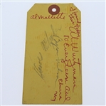 Byron Nelson & Jug McSpaden Signed 1945 Exhibition Ticket #1565 JSA ALOA