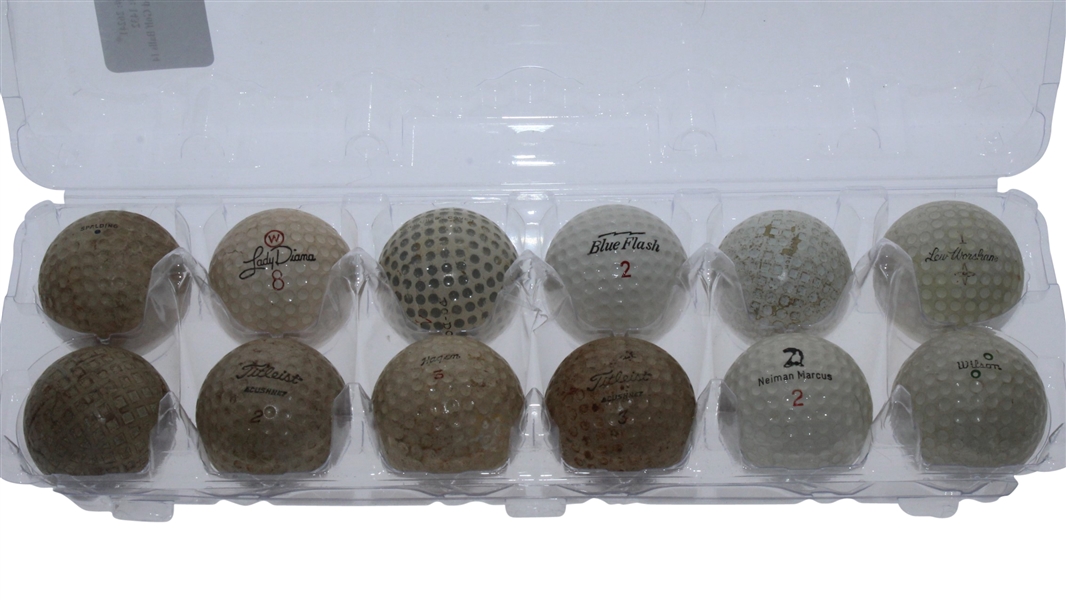 Dozen Assorted Classic Golf Balls