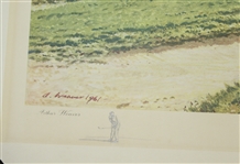 1960 Masters '7th Green - Augusta' Arthur Weaver Signed 'The Masters' Print JSA ALOA