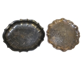 Two Silver Trophy Plates - Azalea 1972 and 1994 SHCC