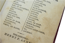 1845 Edition 'Hoyles Games Improved' Book with Goff and other Games