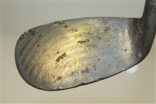 Geo. F. Spalding Kro-Flite Waterfall Niblick - Bronze Filled Grooves