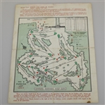 Arnold Palmer Signed 1971 Masters Friday Pairing Sheet JSA ALOA