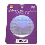 2000 Masters Tournament Badge #R09950 - Vijay Singh Winner