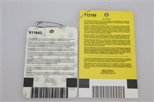 2003 Masters Tournament Badge #R11643 with Monday Ticket #Y12185 - Mike Weir Winner