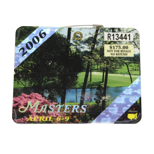 2006 Masters Tournament Badge #R13441 - Phil Mickelson Winner